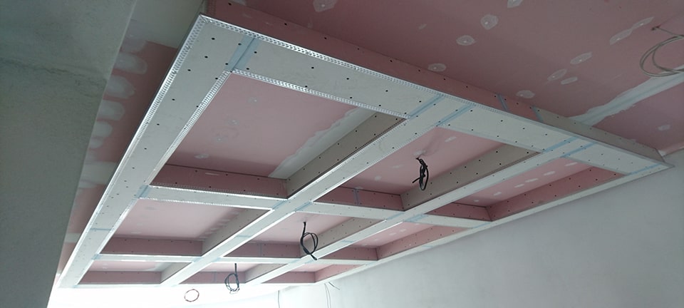 Podhled s přípravou pro LED pásky